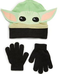 Kid's Yoda Ears Beanie & Gloves Set